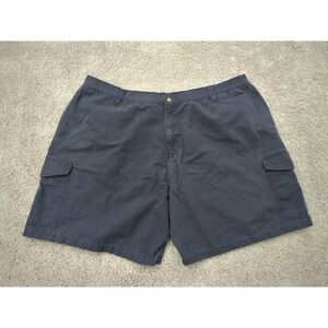 Big Dogs Cargo Shorts Mens 4X Blue‎ Elastic Waistband 100% Cotton Classic